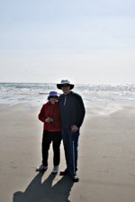 Nate and Nanna on the Beach