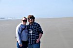 Shaina and Zach on the beach.