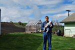 Daddy and Dylan on the Farm