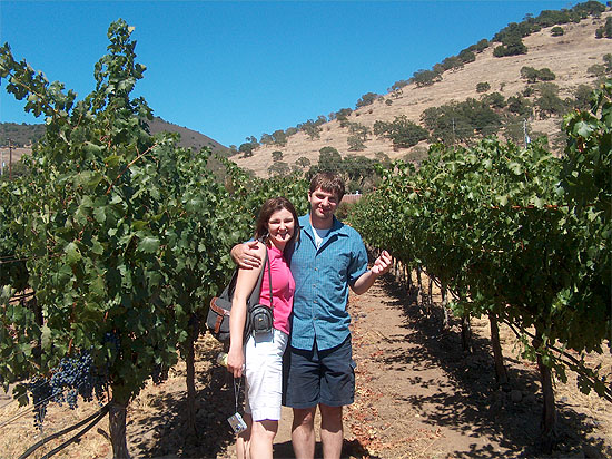 Silas & Sarah in the Grapevines