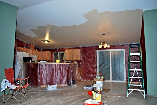 Plastic Wrapped Kitchen