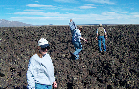Hiking the Lava Fields