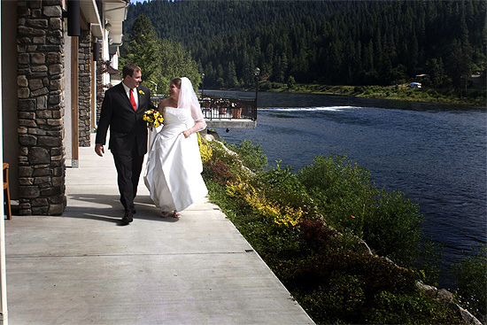 Bride, Groom, River