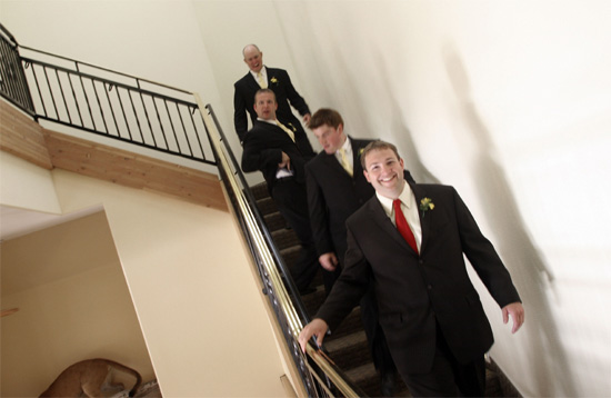 Groom & Guys Heading Out
